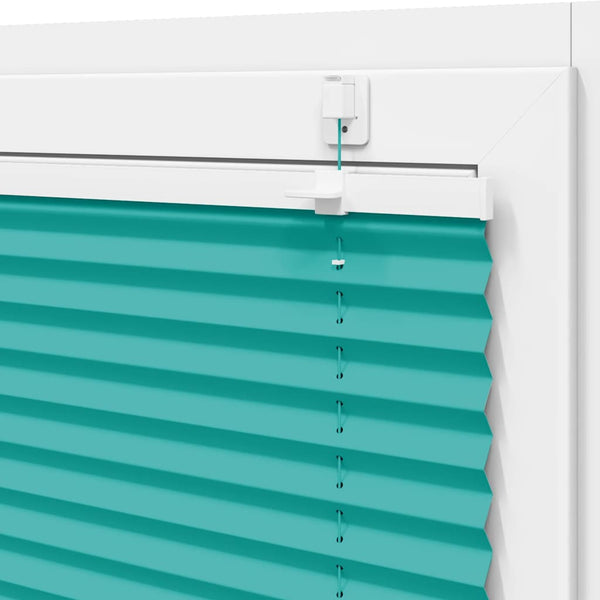 Petrolgrüne Plissee-Gardine 50x150 cm