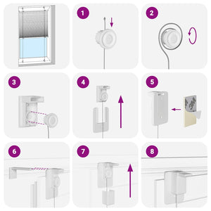 Rosa Plissee 60x200 cm