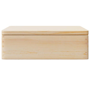 Holzkiste mit Deckel Kiefer 40x30x13 cm