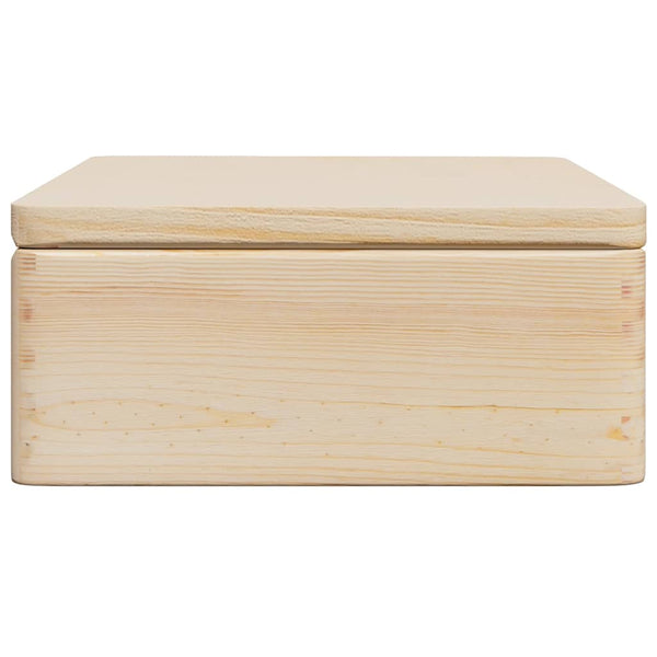 Holzkiste mit Deckel Kiefer 40x30x13 cm