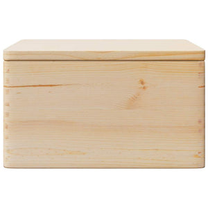 Holzkiste mit Deckel Kiefer 40x30x23cm