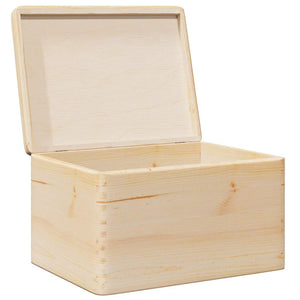 Holzkiste mit Deckel Kiefer 40x30x23cm