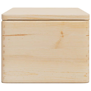 Holzkiste mit Deckel Kiefer 40x30x23cm
