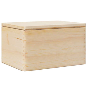 Holzkiste mit Deckel Kiefer 40x30x23cm
