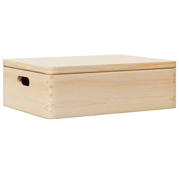 Holzkiste Kiefer mit Deckel 40x30x13 cm