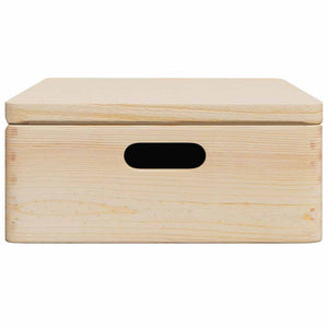 Holzkiste Kiefer mit Deckel 40x30x13 cm