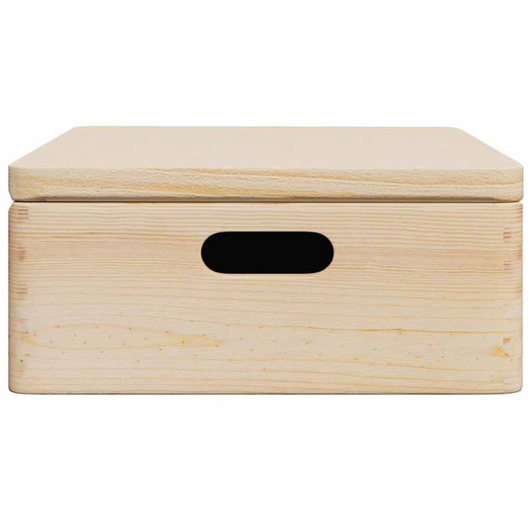 Holzkiste Kiefer mit Deckel 40x30x13 cm