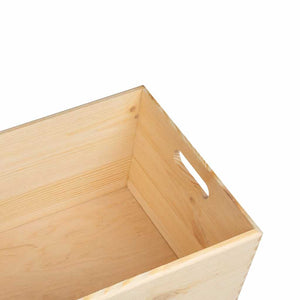 Holzkiste Kiefer 40x30x23 cm mit Griffen