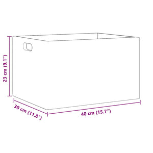 Holzkiste Kiefer 40x30x23 cm mit Griffen