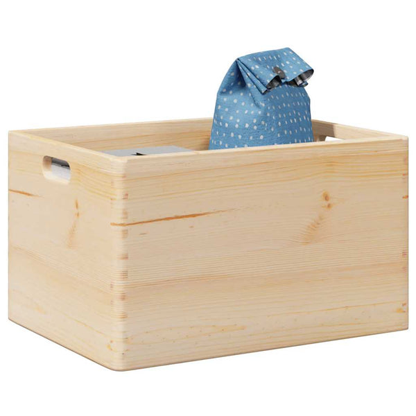 Holzkiste Kiefer 40x30x23 cm mit Griffen