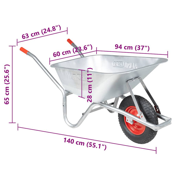 Schubkarre 90L, 150kg Traglast