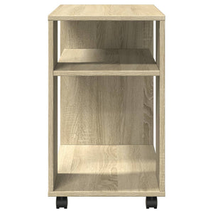Beistelltisch Sonoma Eiche mit Rollen 70x35x60 cm