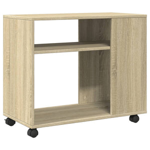 Beistelltisch Sonoma Eiche mit Rollen 70x35x60 cm