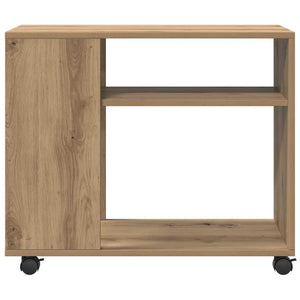 Beistelltisch auf Rollen Artisan-Eiche 70x35x60cm