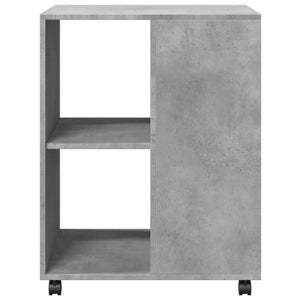 Beistelltisch Betongrau mit Rollen