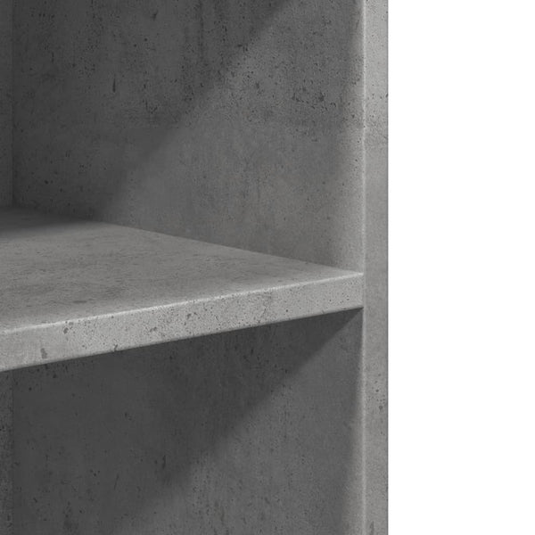 Beistelltisch Betongrau mit Rollen