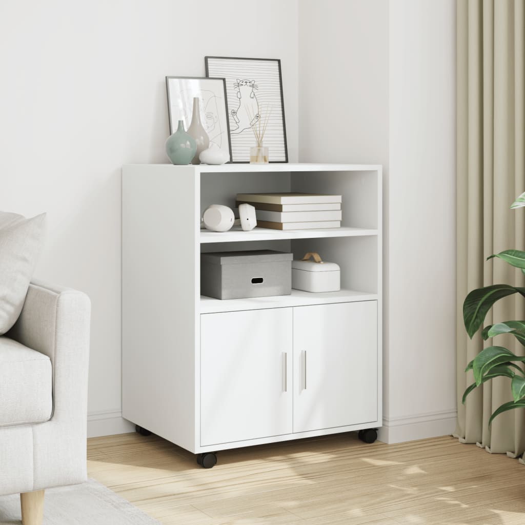 Rollschrank Weiß 60x48x81 cm