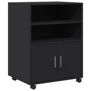 Rollschrank Schwarz 60x48x81 cm