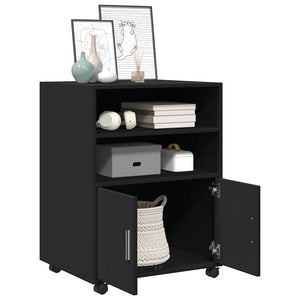 Rollschrank Schwarz 60x48x81 cm