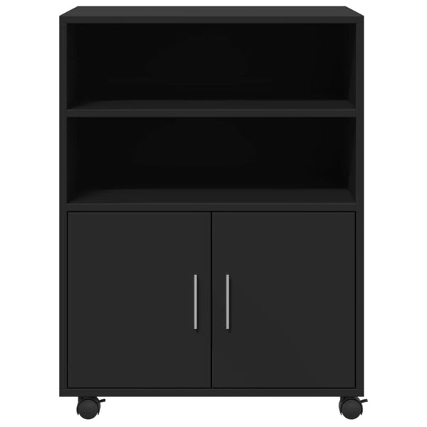 Rollschrank Schwarz 60x48x81 cm