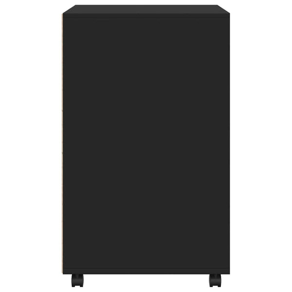 Rollschrank Schwarz 60x48x81 cm