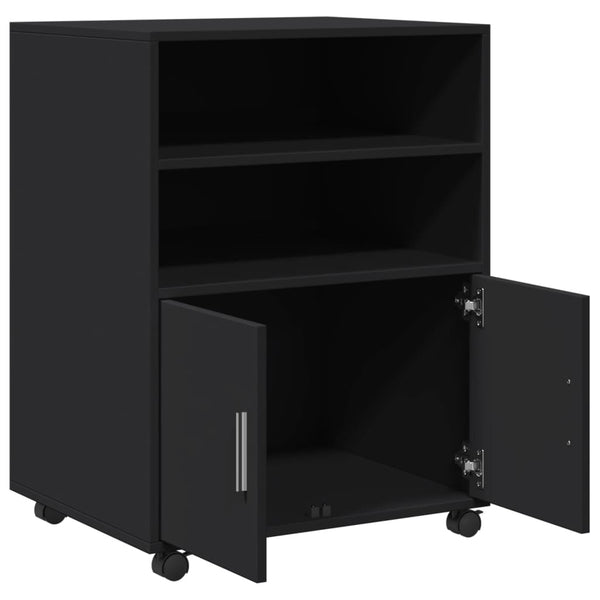 Rollschrank Schwarz 60x48x81 cm