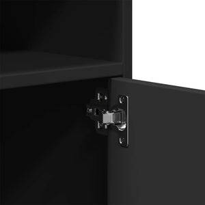 Rollschrank Schwarz 60x48x81 cm