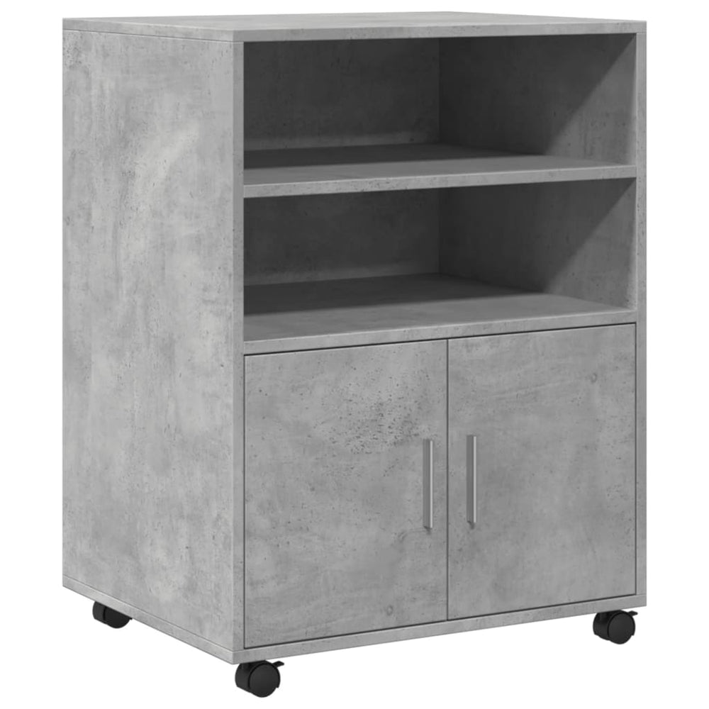Rollschrank Betongrau 60x48x81 cm