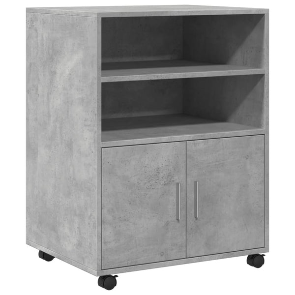 Rollschrank Betongrau 60x48x81 cm