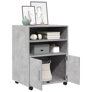Rollschrank Betongrau 60x48x81 cm