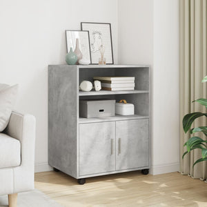 Rollschrank Betongrau 60x48x81 cm