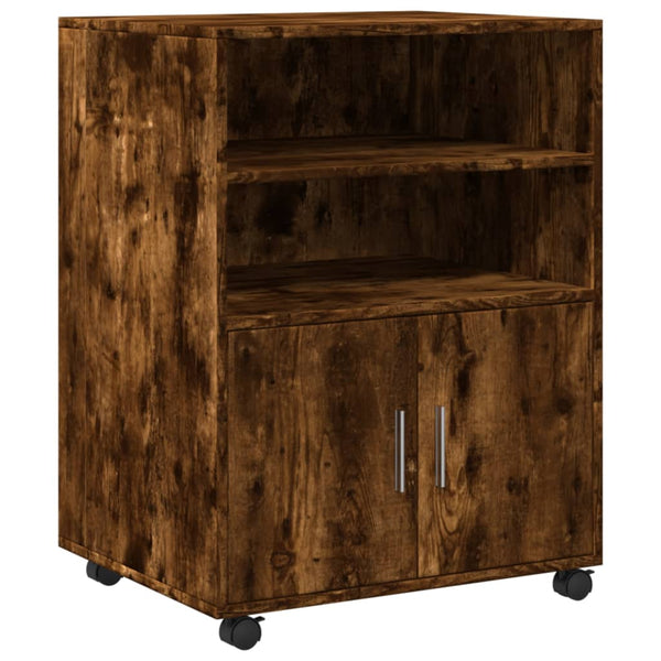 Rollschrank Räuchereiche 60x48x81 cm