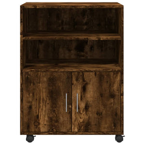 Rollschrank Räuchereiche 60x48x81 cm