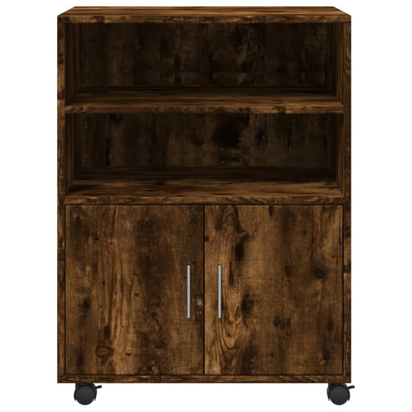 Rollschrank Räuchereiche 60x48x81 cm