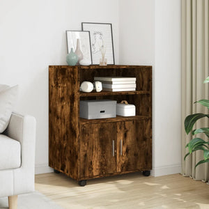 Rollschrank Räuchereiche 60x48x81 cm