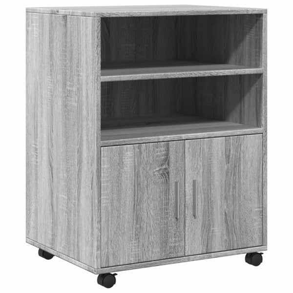 Rollschrank Grau Sonoma 60x48x81 cm