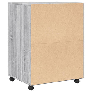 Rollschrank Grau Sonoma 60x48x81 cm