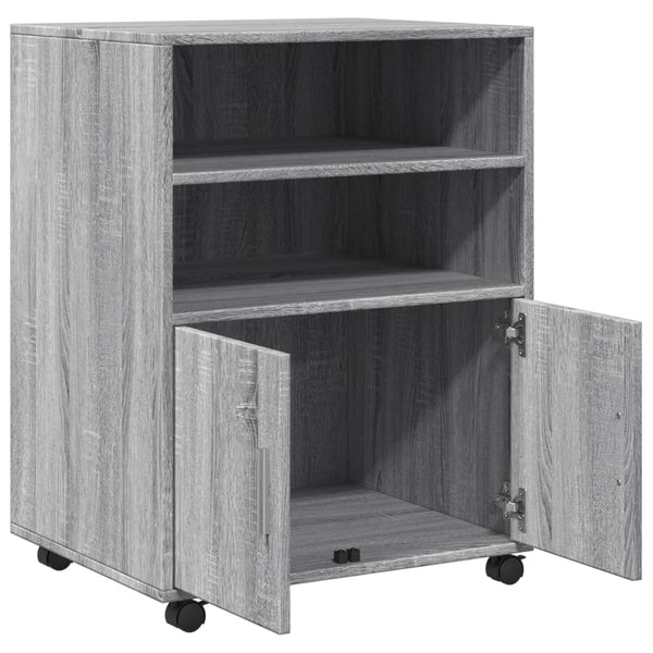 Rollschrank Grau Sonoma 60x48x81 cm