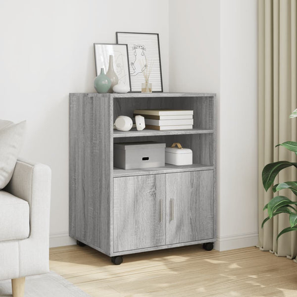 Rollschrank Grau Sonoma 60x48x81 cm