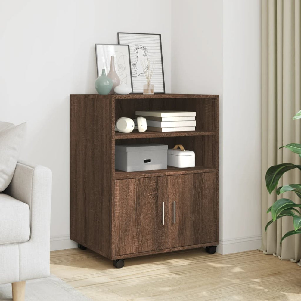 Rollschrank Braun Eichen-Optik