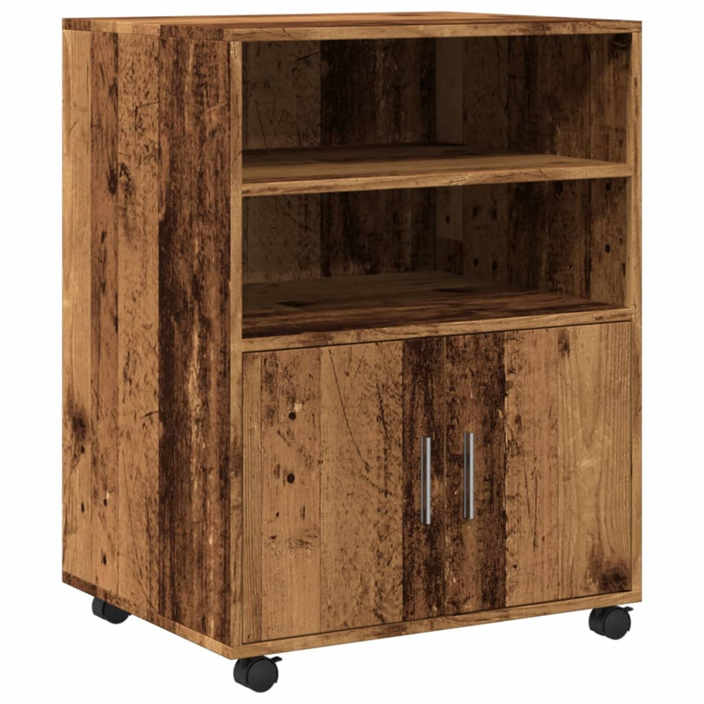 Rollschrank Altholz-Optik 60x48x81 cm