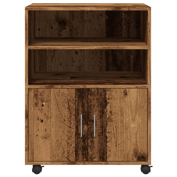 Rollschrank Altholz-Optik 60x48x81 cm