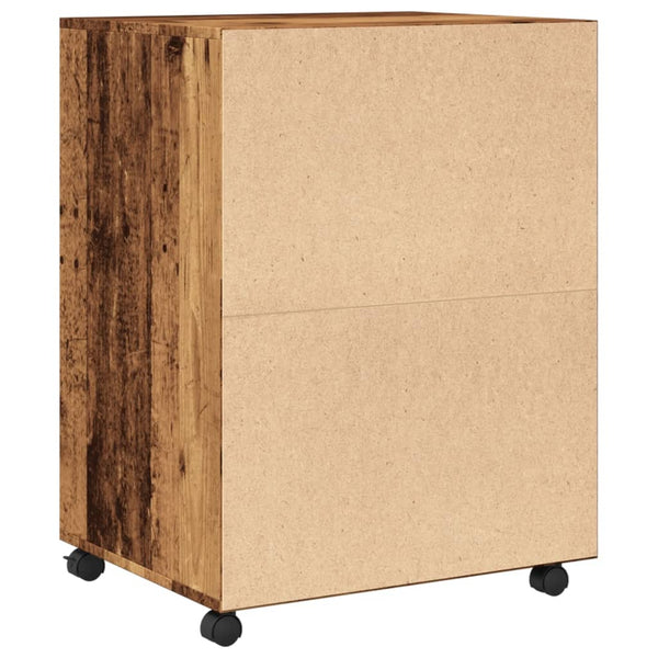 Rollschrank Altholz-Optik 60x48x81 cm