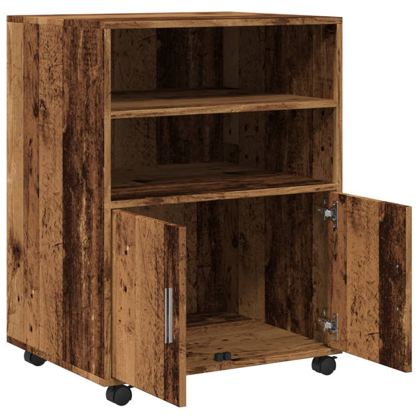 Rollschrank Altholz-Optik 60x48x81 cm