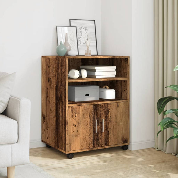 Rollschrank Altholz-Optik 60x48x81 cm