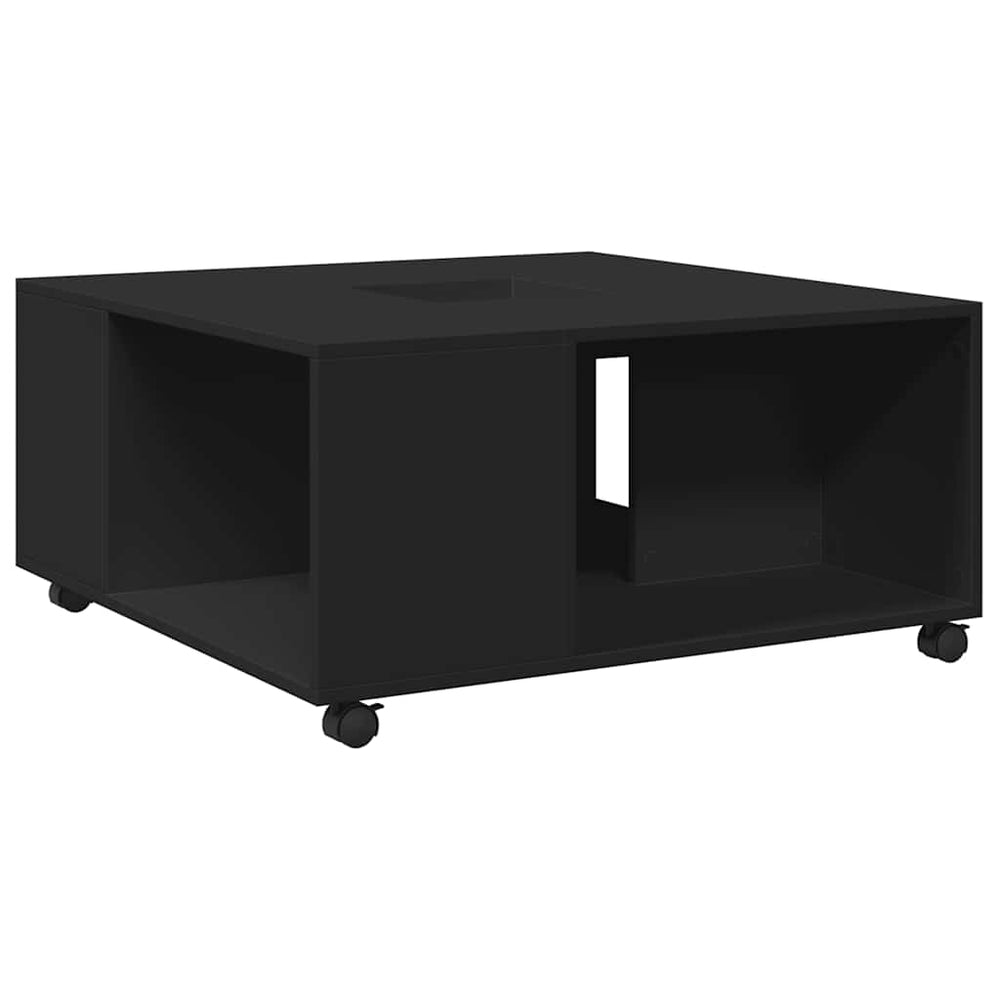 Schwarzer Couchtisch 80x80 cm