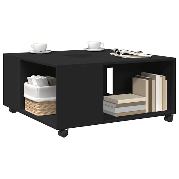 Schwarzer Couchtisch 80x80 cm