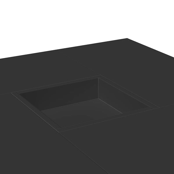 Schwarzer Couchtisch 80x80 cm