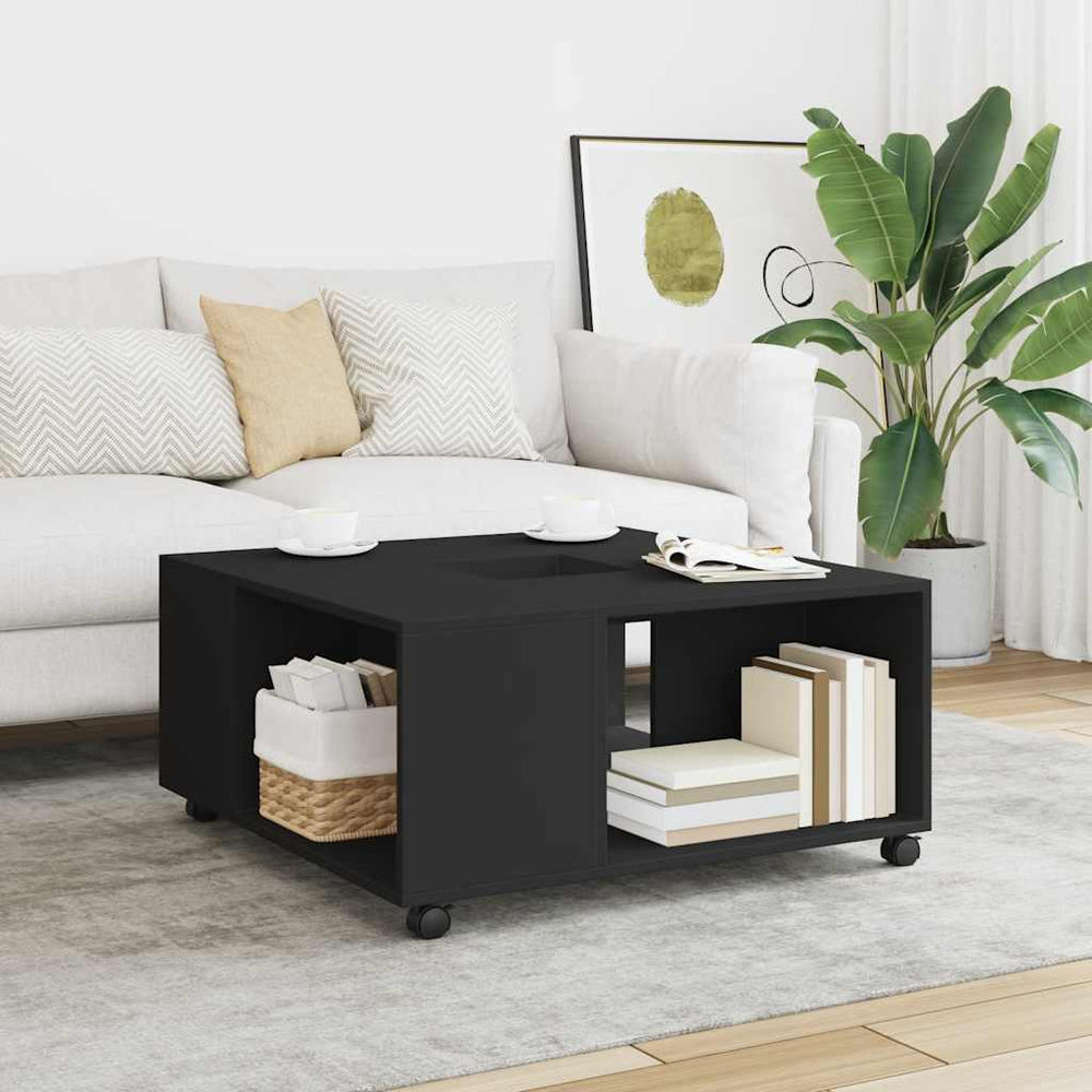 Schwarzer Couchtisch 80x80 cm