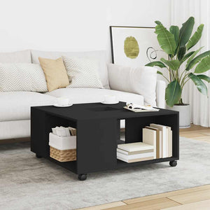 Schwarzer Couchtisch 80x80 cm